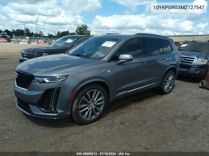 1GYKPGRS3MZ127547 2021 Cadillac Xt6 Awd Sport