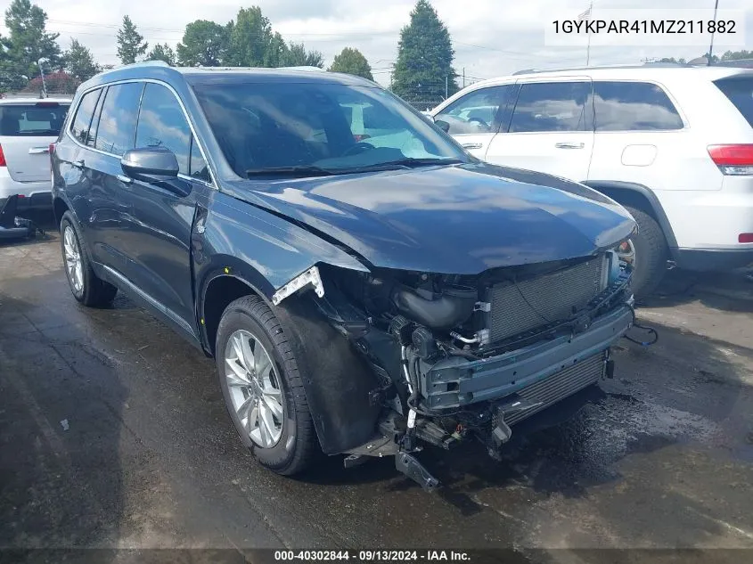 1GYKPAR41MZ211882 2021 Cadillac Xt6 Fwd Luxury