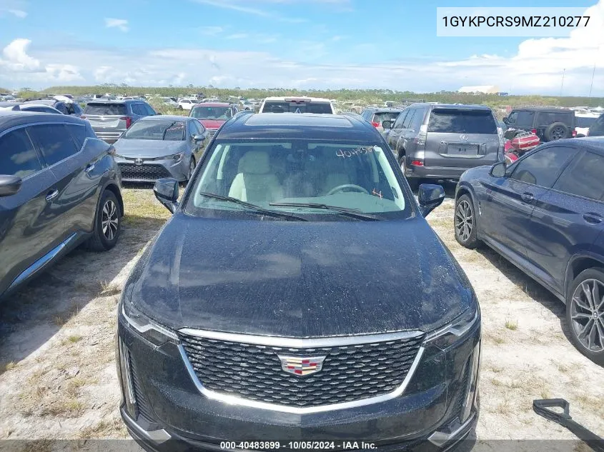 2021 Cadillac Xt6 Premium Luxury VIN: 1GYKPCRS9MZ210277 Lot: 40483899