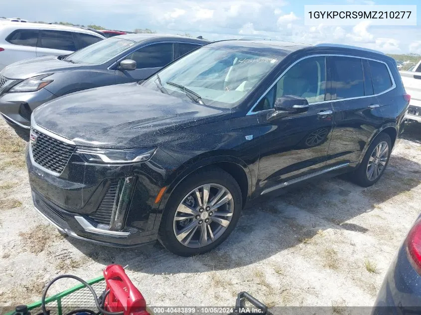 2021 Cadillac Xt6 Premium Luxury VIN: 1GYKPCRS9MZ210277 Lot: 40483899