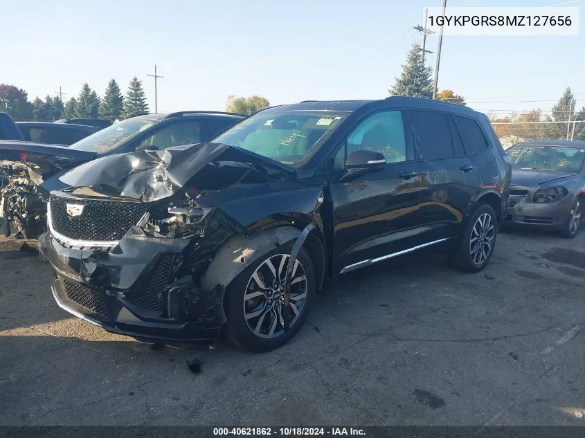 1GYKPGRS8MZ127656 2021 Cadillac Xt6 Sport