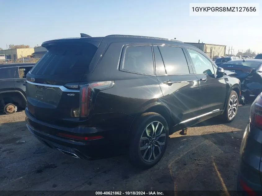 1GYKPGRS8MZ127656 2021 Cadillac Xt6 Sport