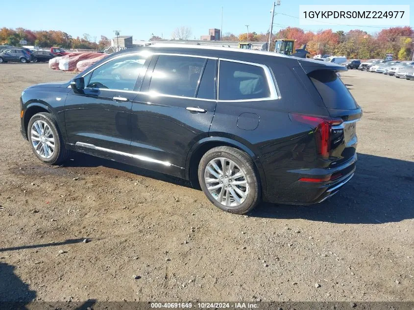 2021 Cadillac Xt6 Premium Luxury VIN: 1GYKPDRS0MZ224977 Lot: 40691649