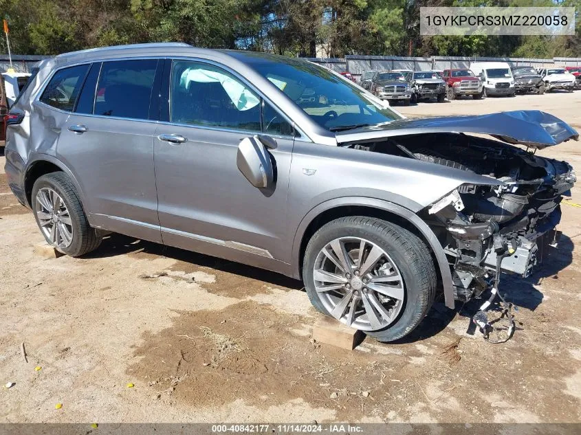 2021 Cadillac Xt6 Premium Luxury VIN: 1GYKPCRS3MZ220058 Lot: 40842177