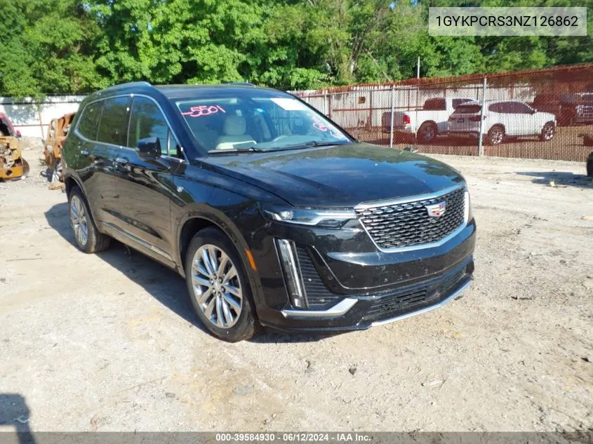 1GYKPCRS3NZ126862 2022 Cadillac Xt6 Fwd Premium Luxury