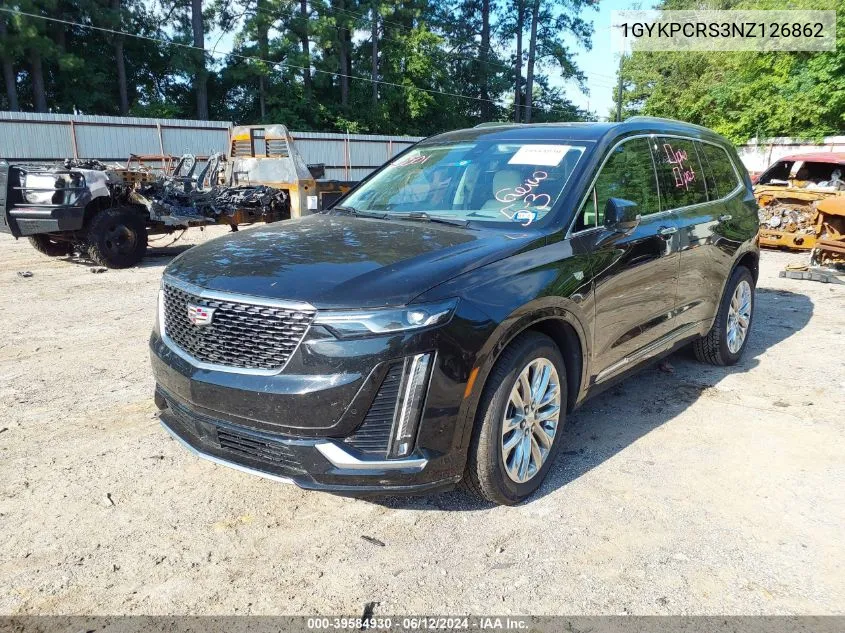 2022 Cadillac Xt6 Fwd Premium Luxury VIN: 1GYKPCRS3NZ126862 Lot: 39584930