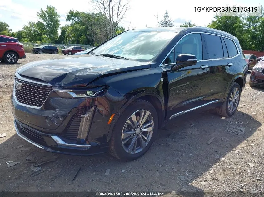 1GYKPDRS3NZ175419 2022 Cadillac Xt6 Awd Premium Luxury