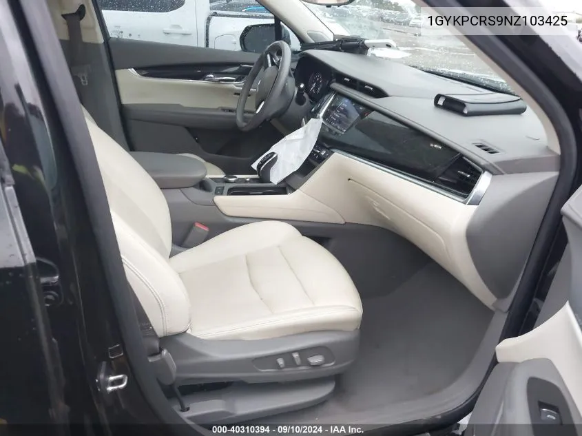 1GYKPCRS9NZ103425 2022 Cadillac Xt6 Premium Luxury