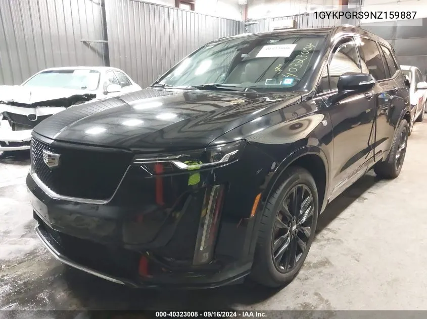 1GYKPGRS9NZ159887 2022 Cadillac Xt6 Sport