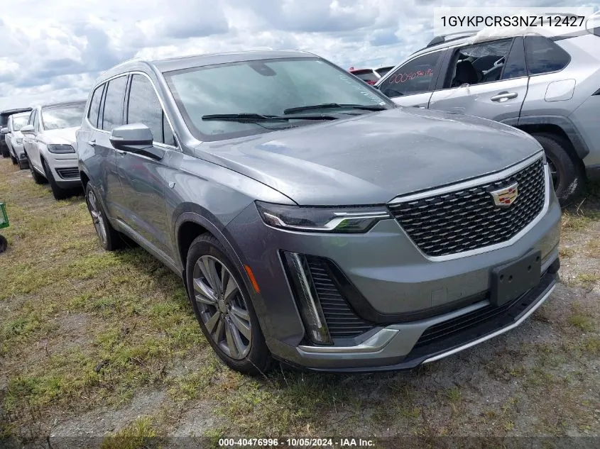 2022 Cadillac Xt6 Premium Luxury VIN: 1GYKPCRS3NZ112427 Lot: 40476996