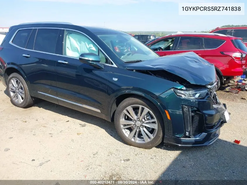 1GYKPCRS5RZ741838 2024 Cadillac Xt6 Fwd Premium Luxury