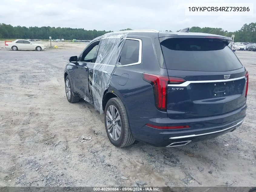 2024 Cadillac Xt6 Fwd Premium Luxury VIN: 1GYKPCRS4RZ739286 Lot: 40290884