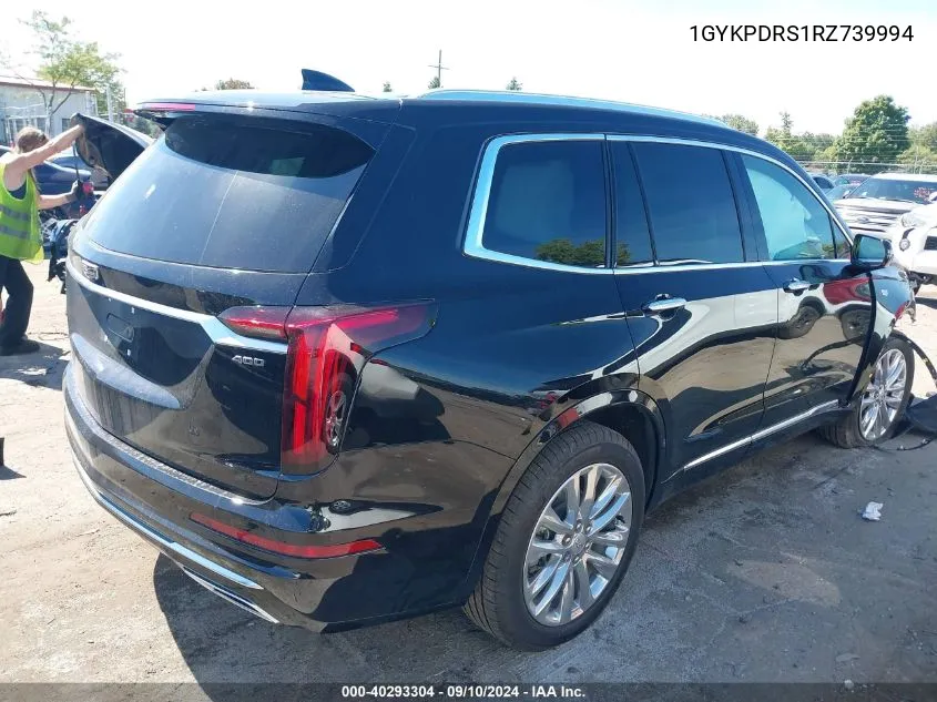 2024 Cadillac Xt6 Premium Luxury VIN: 1GYKPDRS1RZ739994 Lot: 40293304