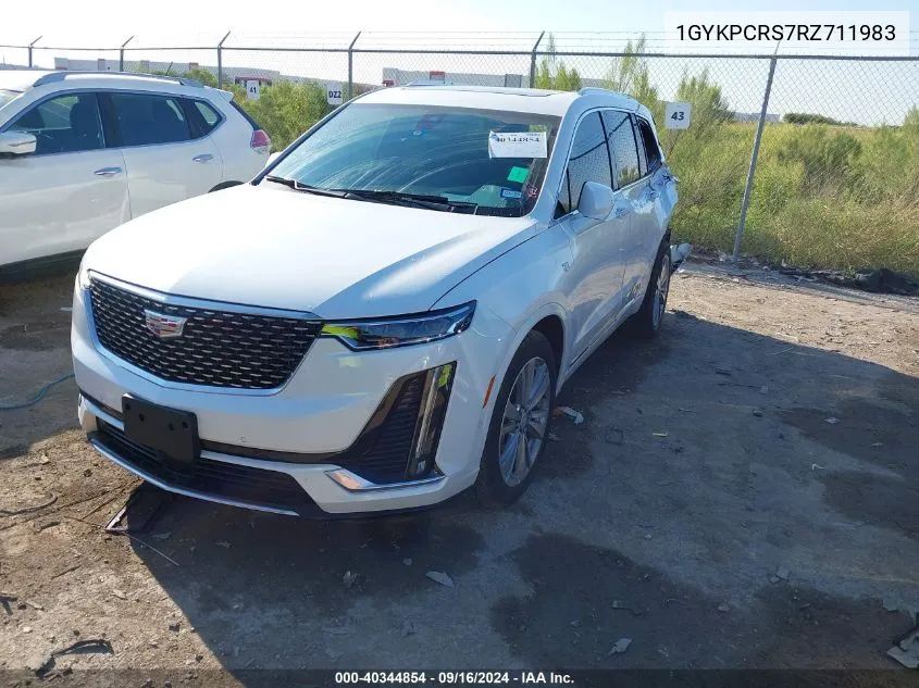 1GYKPCRS7RZ711983 2024 Cadillac Xt6 Premium Luxury