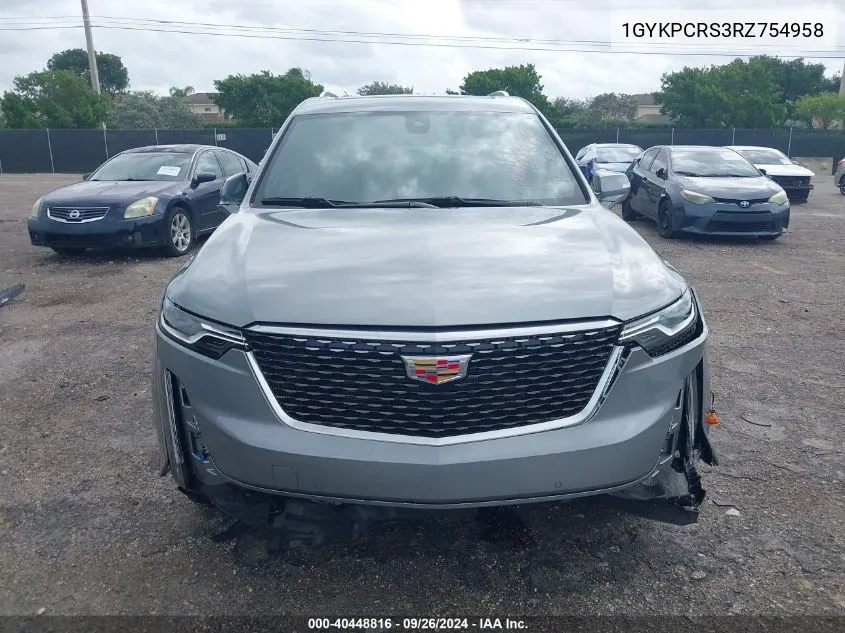 1GYKPCRS3RZ754958 2024 Cadillac Xt6 Premium Luxury