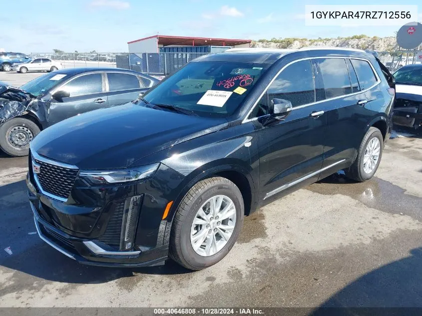 2024 Cadillac Xt6 Luxury VIN: 1GYKPAR47RZ712556 Lot: 40646808