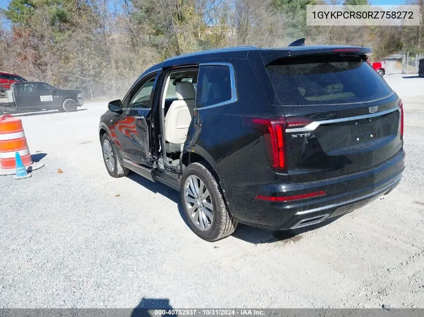 2024 Cadillac Xt6 Premium Luxury VIN: 1GYKPCRS0RZ758272 Lot: 40752937