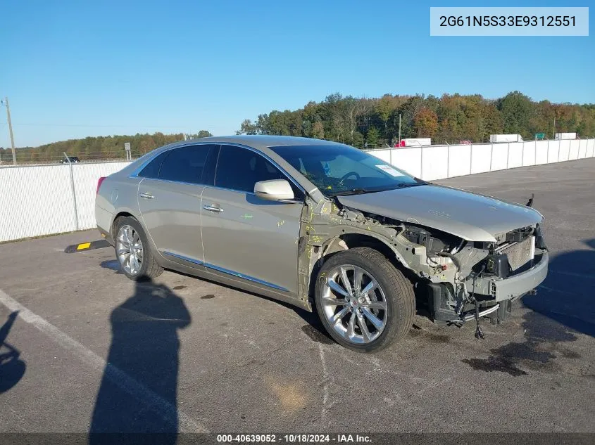 2014 Cadillac Xts Luxury VIN: 2G61N5S33E9312551 Lot: 40639052