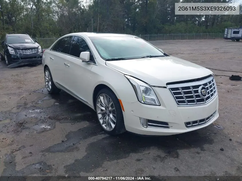 2014 Cadillac Xts Luxury VIN: 2G61M5S3XE9326093 Lot: 40794217