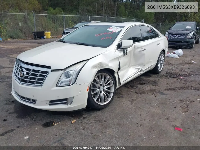 2014 Cadillac Xts Luxury VIN: 2G61M5S3XE9326093 Lot: 40794217