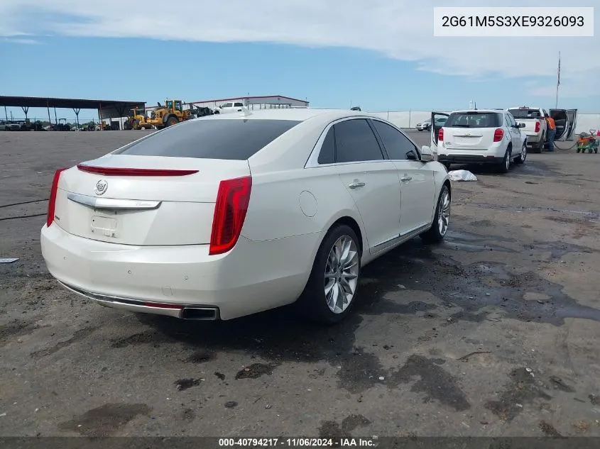 2014 Cadillac Xts Luxury VIN: 2G61M5S3XE9326093 Lot: 40794217