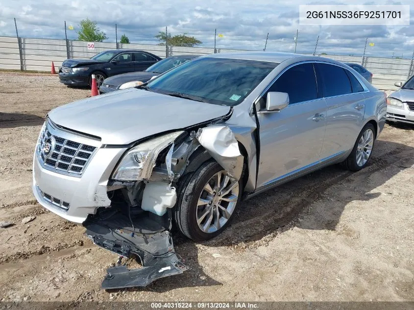 2015 Cadillac Xts Luxury VIN: 2G61N5S36F9251701 Lot: 40315224