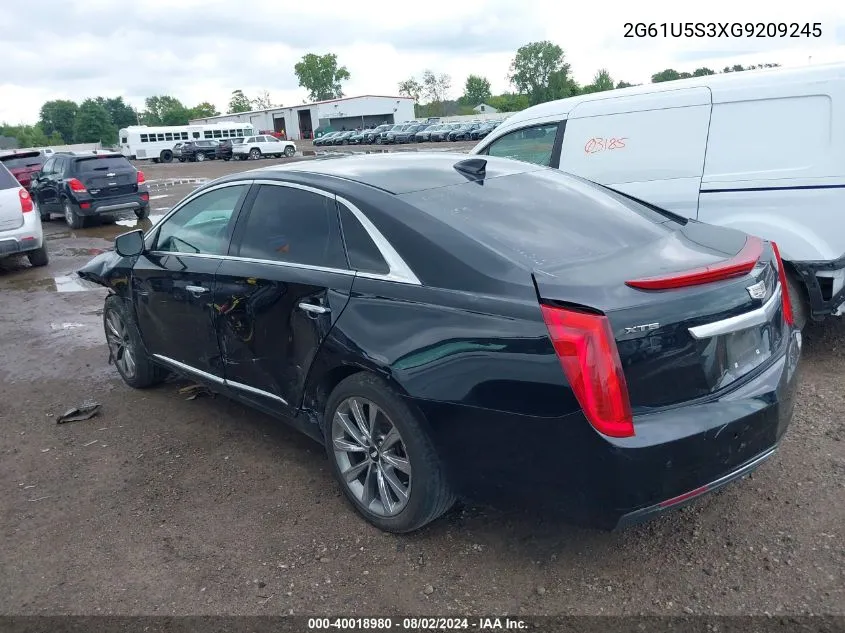 2016 Cadillac Xts W20 Livery Package VIN: 2G61U5S3XG9209245 Lot: 40018980