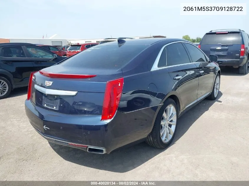 2016 Cadillac Xts Luxury Collection VIN: 2G61M5S37G9128722 Lot: 40020134