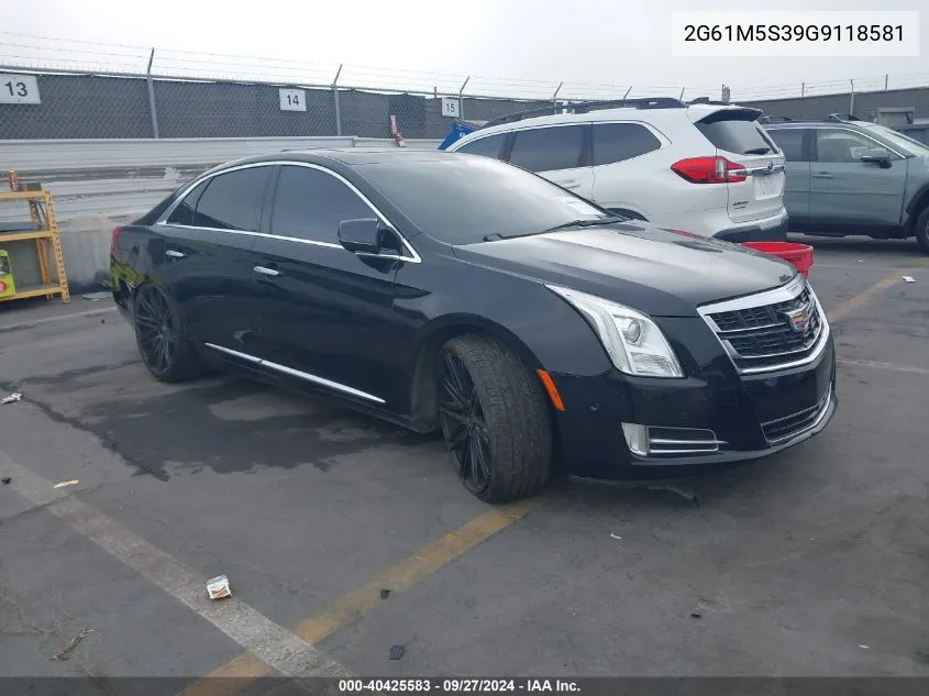 2016 Cadillac Xts Luxury Collection VIN: 2G61M5S39G9118581 Lot: 40425583