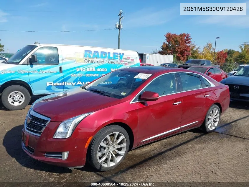 2016 Cadillac Xts Luxury Collection VIN: 2G61M5S30G9120428 Lot: 40698564