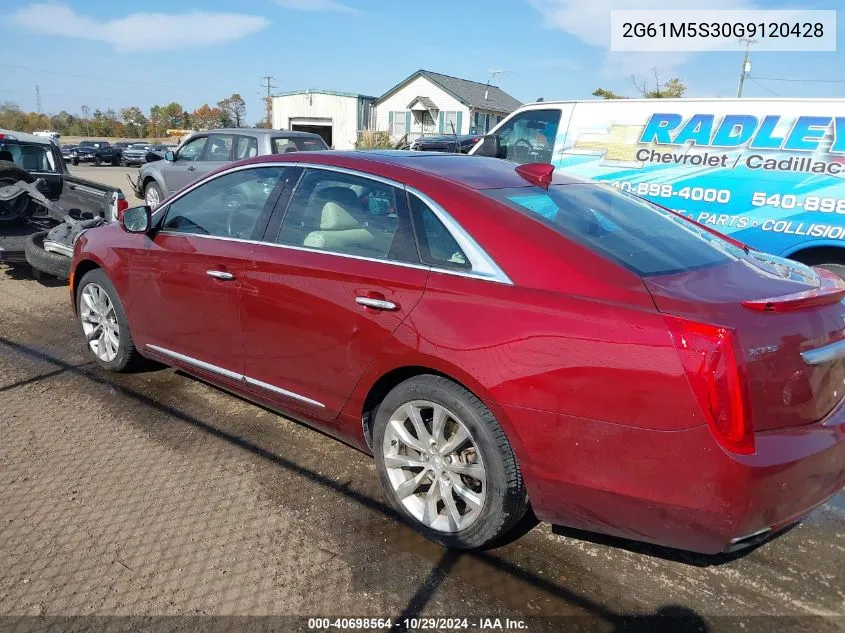 2016 Cadillac Xts Luxury Collection VIN: 2G61M5S30G9120428 Lot: 40698564