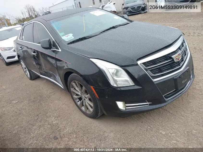 2016 Cadillac Xts Luxury Collection VIN: 2G61M5S33G9149891 Lot: 40743113