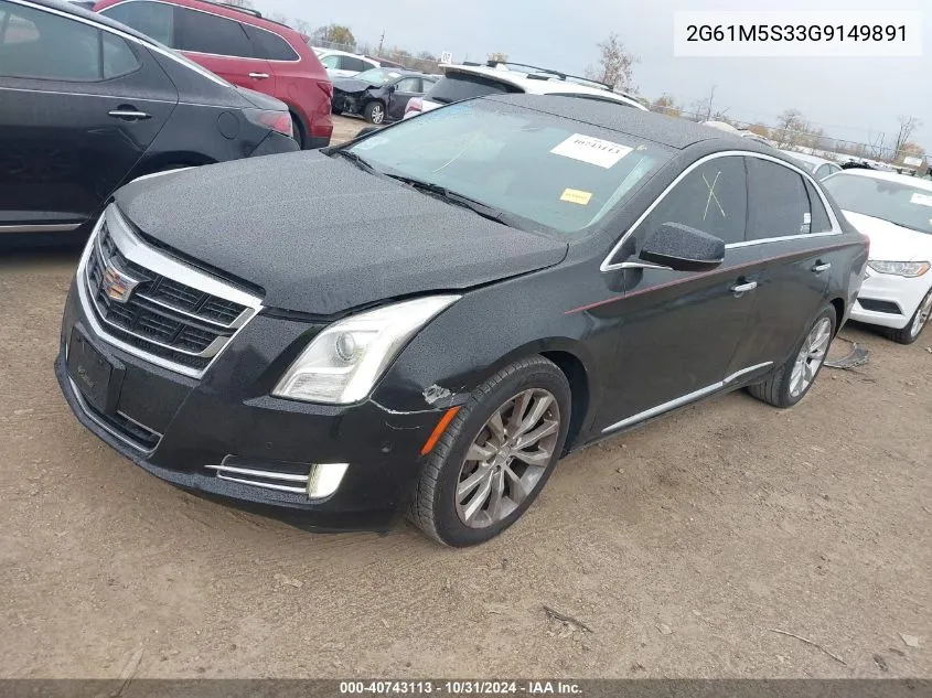 2016 Cadillac Xts Luxury Collection VIN: 2G61M5S33G9149891 Lot: 40743113