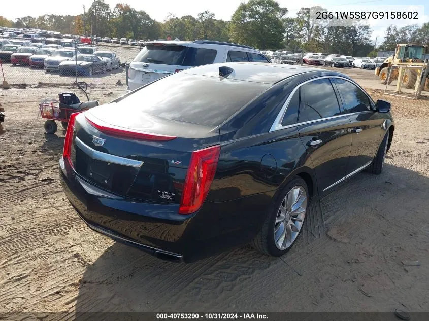 2016 Cadillac Xts V-Sport Platinum VIN: 2G61W5S87G9158602 Lot: 40753290