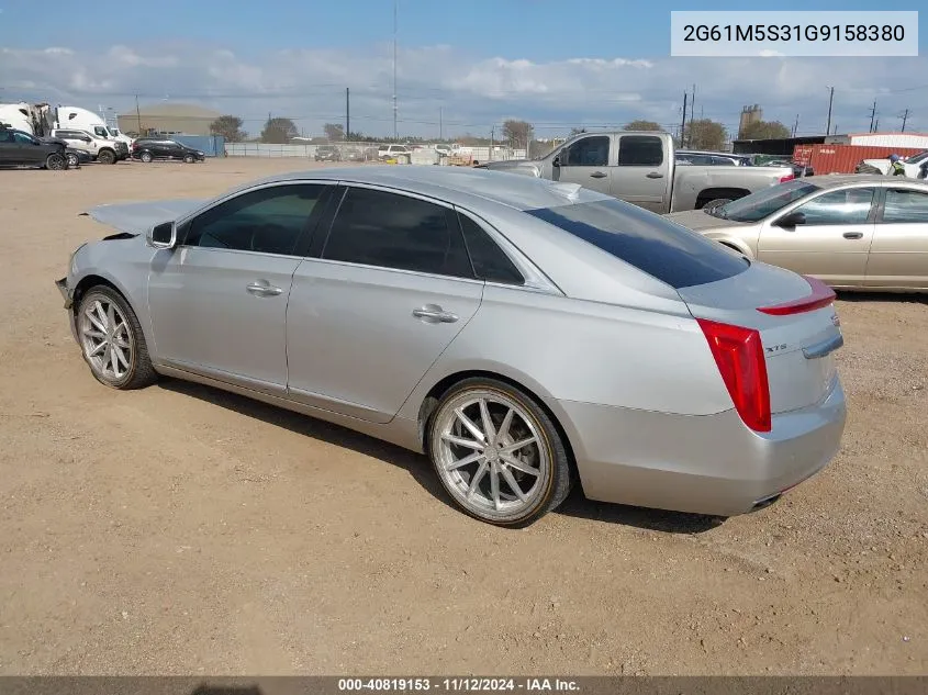 2016 Cadillac Xts Luxury Collection VIN: 2G61M5S31G9158380 Lot: 40819153