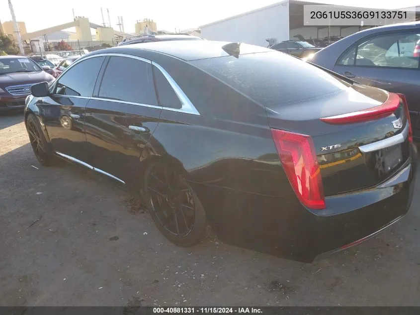 2016 Cadillac Xts W20 Livery Package VIN: 2G61U5S36G9133751 Lot: 40881331