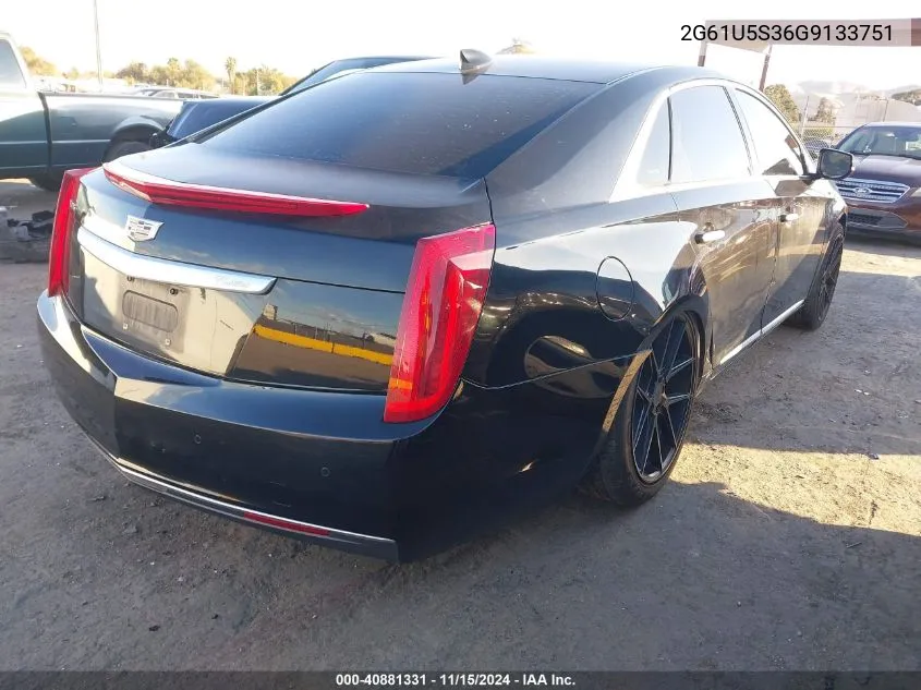 2016 Cadillac Xts W20 Livery Package VIN: 2G61U5S36G9133751 Lot: 40881331