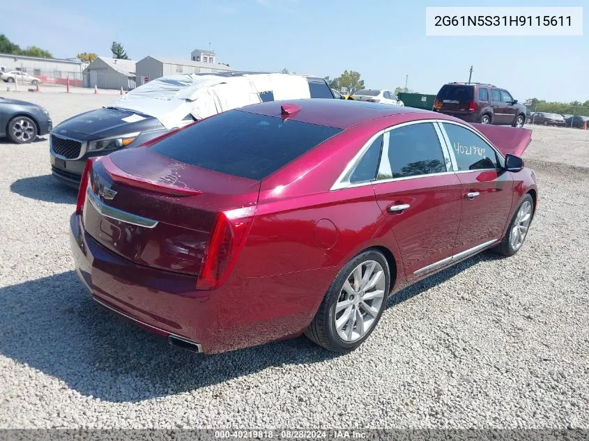 2017 Cadillac Xts Luxury VIN: 2G61N5S31H9115611 Lot: 40219818