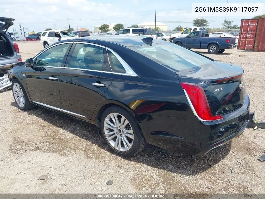 2019 Cadillac Xts Luxury VIN: 2G61M5S39K9117097 Lot: 39704647