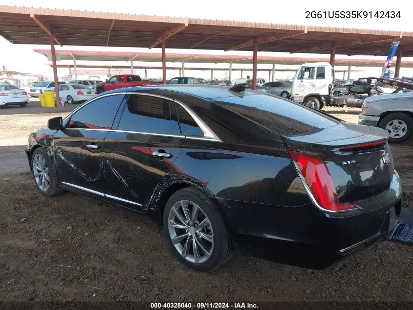 2019 Cadillac Xts W20 Livery Package VIN: 2G61U5S35K9142434 Lot: 40328040