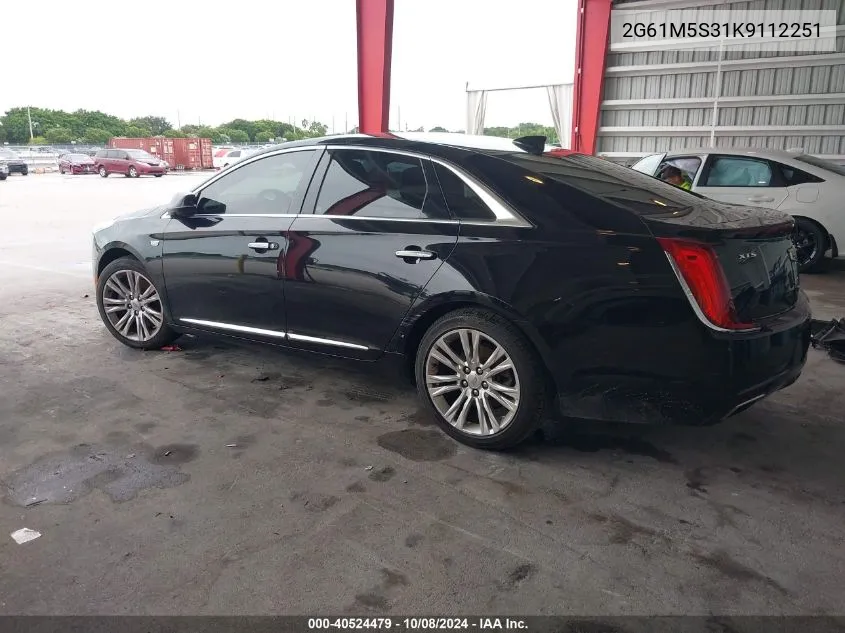 2019 Cadillac Xts Luxury VIN: 2G61M5S31K9112251 Lot: 40524479