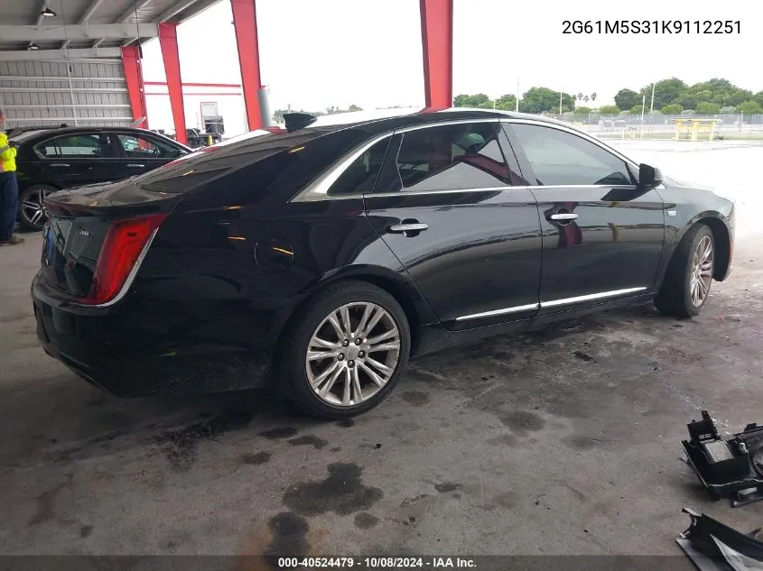 2019 Cadillac Xts Luxury VIN: 2G61M5S31K9112251 Lot: 40524479