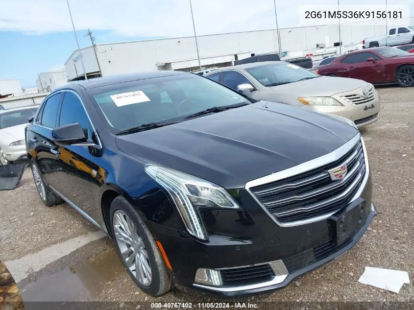 2019 Cadillac Xts Luxury VIN: 2G61M5S36K9156181 Lot: 40767402