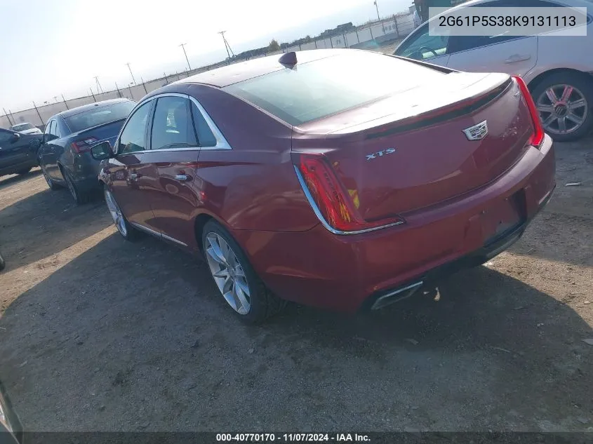 2019 Cadillac Xts Premium Luxury VIN: 2G61P5S38K9131113 Lot: 40770170