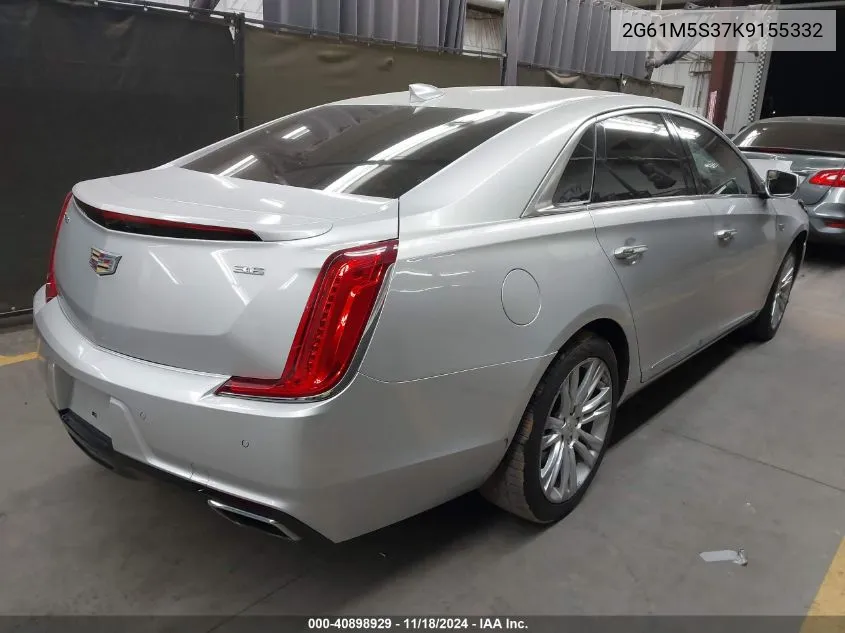 2019 Cadillac Xts Luxury VIN: 2G61M5S37K9155332 Lot: 40898929