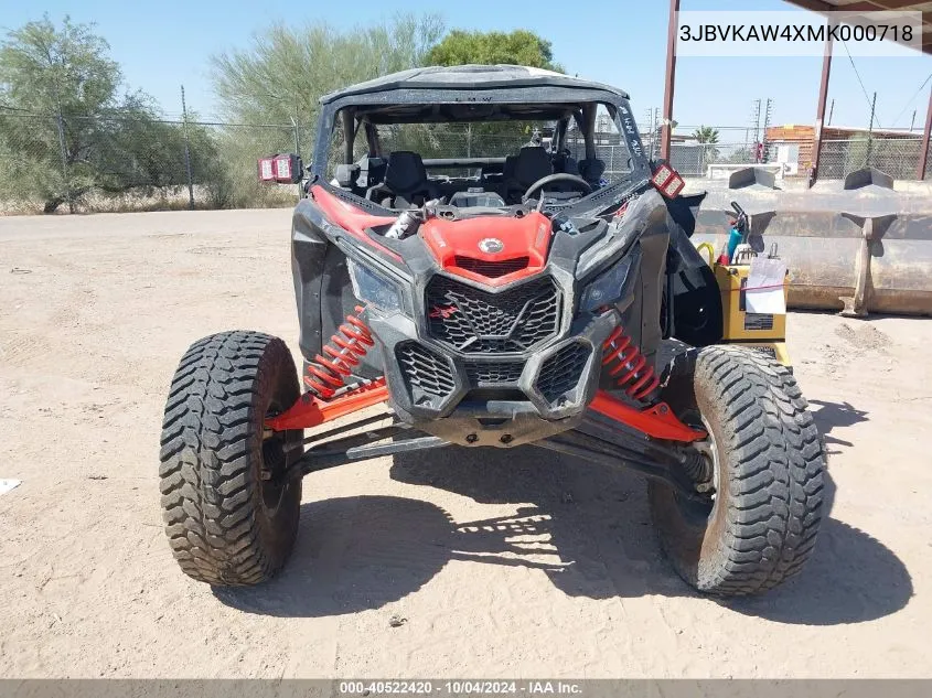 3JBVKAW4XMK000718 2021 Can-Am Maverick X3 Max Rs Turbo R