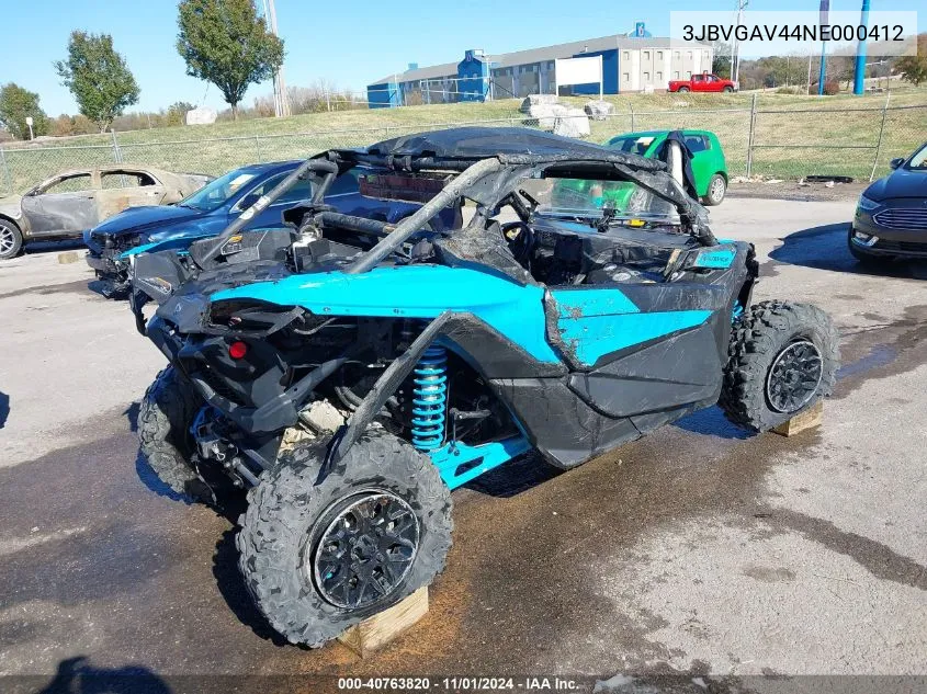 3JBVGAV44NE000412 2022 Can-Am Maverick X3 Ds Turbo Rr