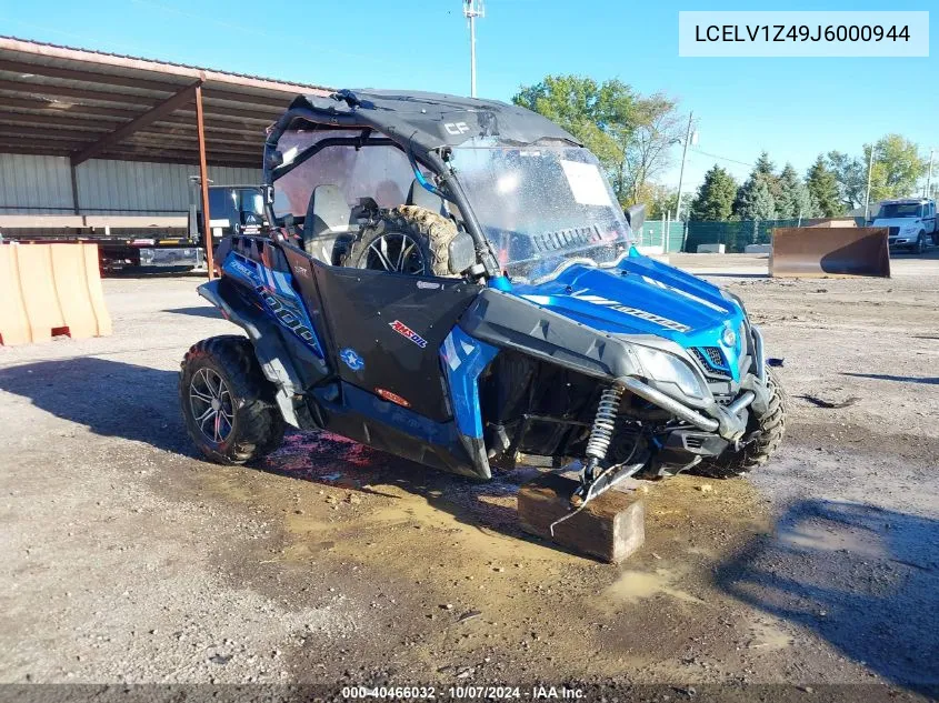 2018 Cfmoto Ruv VIN: LCELV1Z49J6000944 Lot: 40466032