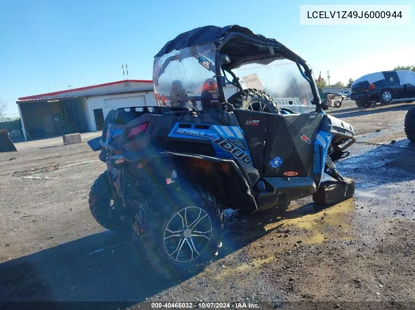 2018 Cfmoto Ruv VIN: LCELV1Z49J6000944 Lot: 40466032