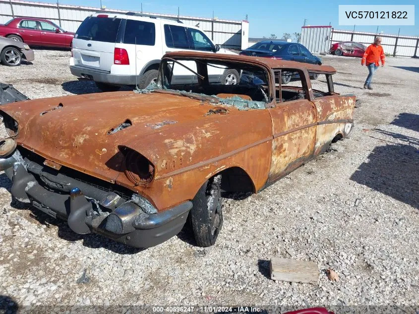 1957 Chevrolet Bel Air Nomad VIN: VC570121822 Lot: 40596247